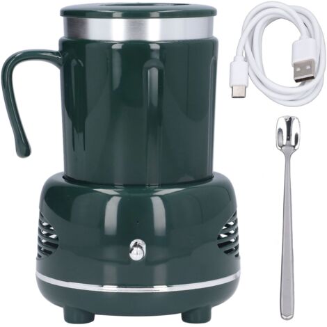 Aluminium-Heiß-/Kaltbecher – Schnelles Erhitzen und Kühlen, rutschfestes Design für Kaffee- und Wasserflaschen, Grün