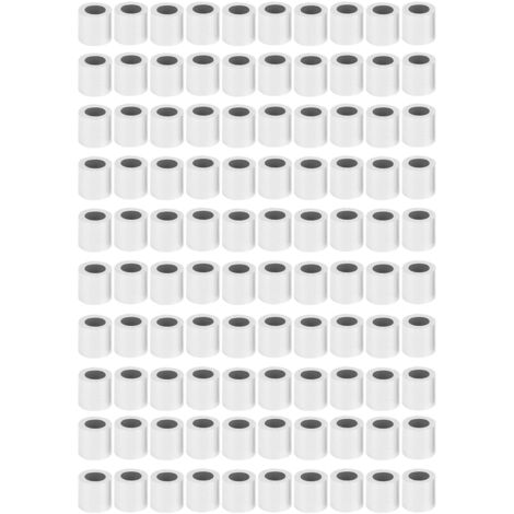 Aluminium-Kabelkonfektionierungshülse, Modell M6, 100 Stück, glänzend silberfarben