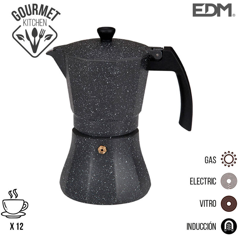 E3/76138 Cafetera De Aluminio - 12 Tazas Induccion EDM