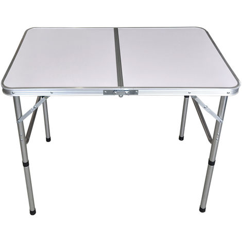 Aluminium Klapptisch 'Bergen' Campingtisch 90x60cm Gartentisch Beistelltisch Falttisch Picknicktisch Alutisch faltbar