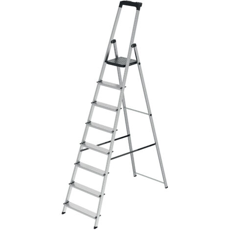 Aluminium-Leiter 8 Stufen WERKA PRO