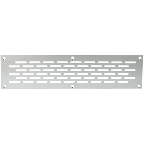 Aluminium Lochblech 250x60mm F1 Lüftungsgitter Lochung 20x3mm silber eloxiert
