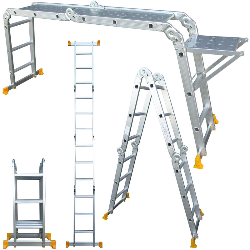Abbey Ladders - Aluminium Multipurpose Ladder 3.4m