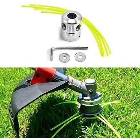 Aluminium Nylon Cut Fil Bobine Tête de debroussailleuse universelle (avec 4 fils)
