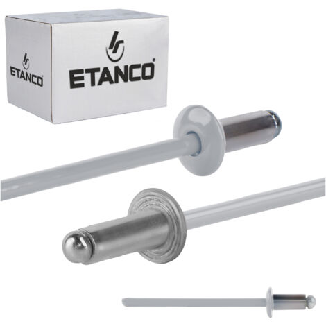 Aluminium Offene Nieten 3,2x6mm RAL9006