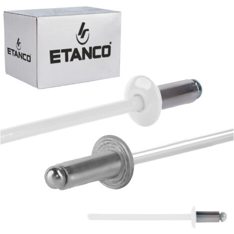 Aluminium offene Nieten 3,2x6mm RAL9010