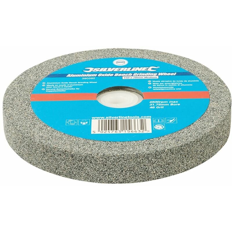 Faithfull 150 x 20mm Medium General Purpose Grinding Wheel White