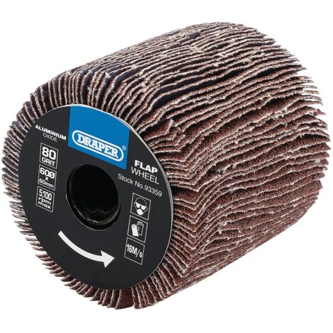 Aluminium Oxide Flap Wheel, 60 x 60mm, 80 Grit (93359)