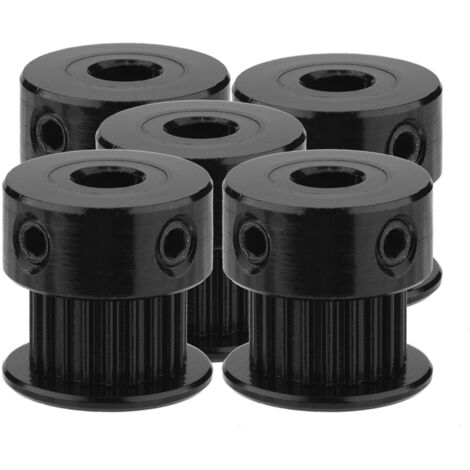 Aluminium-Riemenscheiben, 2GT, 20 Zähne, 6 mm breit, für 3D-Drucker (5 mm Bohrung)