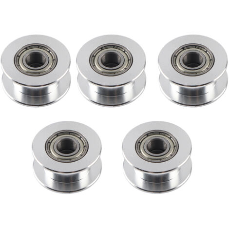 Aluminium-Riemenscheiben 2GT für 3D-Druckerriemen (6 mm breit, 20 Zähne, 5 mm Bohrung, glatt)