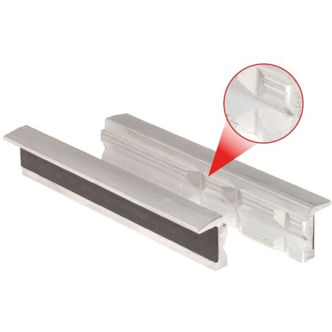 Aluminium-Schraubstock-Schonbacken mit Trapeznutzen, 100mm