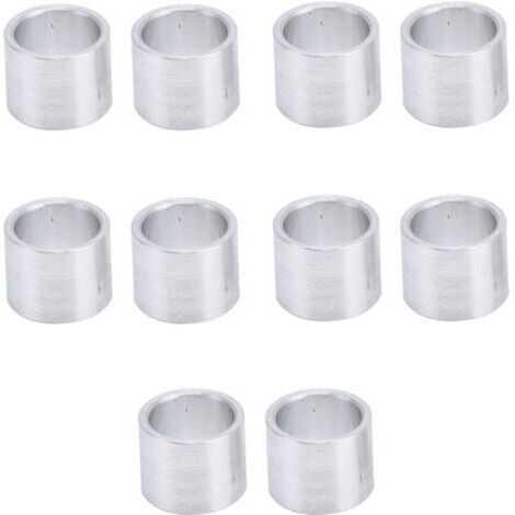 Aluminium spacers, spacers metallici, spacers aluminio rotondi, bossoli di spazio non filettati, spacers esterni non filettati, spacers massivi di 10 mm