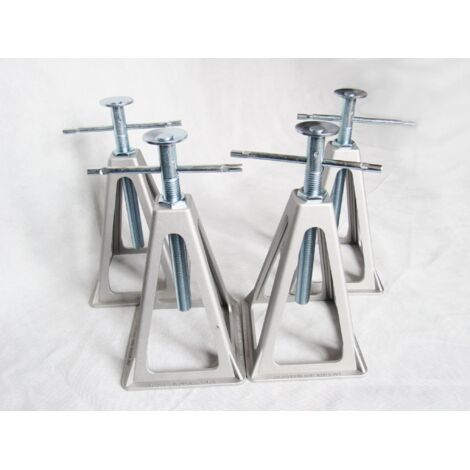 Aluminium Stabilizer Stack Jack Stands X4 (Adjustable Caravan Trailer Levelling)