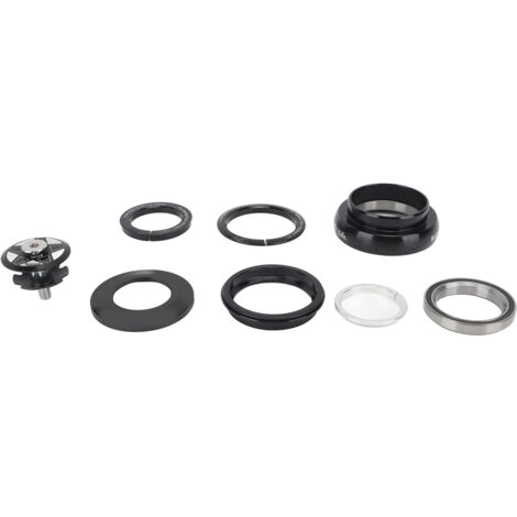 Aluminium-Steuersatz für Mountainbikes, kompatibel mit 28,6 mm gerader Gabel oder 1,5 Zoll konischer Gabel, für 44 mm gerades Steuerrohr.