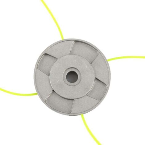 aluminium Tête de débroussailleuse Aluminium fils Tête Coupe-bordure 4 lignes Universel Tete Debroussailleuse pour Jardin,Pelouse,Patio