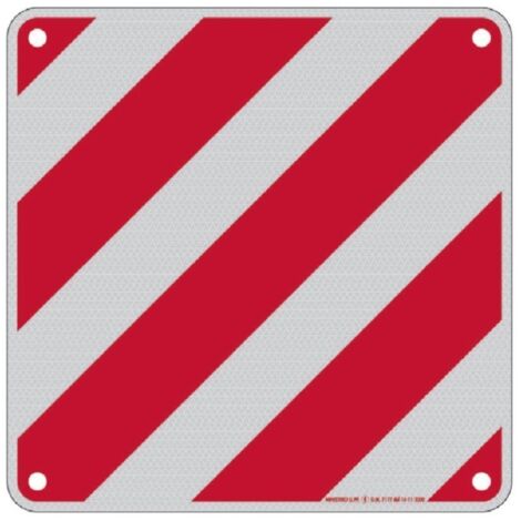 ALUMINIUM-ÜBERHÄNGE-SCHILD MIT REFLEKTIERENDEM CM.50X50 NORM
