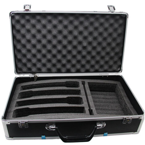 Aluminium-Werkzeugkasten, tragbarer Metall-Werkzeugkasten für Prüfgeräte, Werkzeuge 50 x 27 x 13 cm