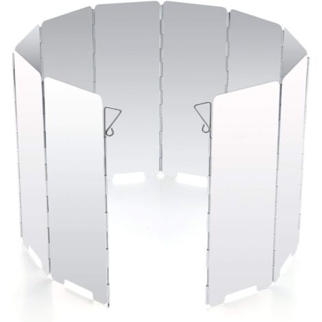 Aluminium-Windschutz für Campingkocher – Windschutz für Grill- und Outdoor-Kochgeräte, leicht, stabil & sorgt für gleichmäßige Hitze