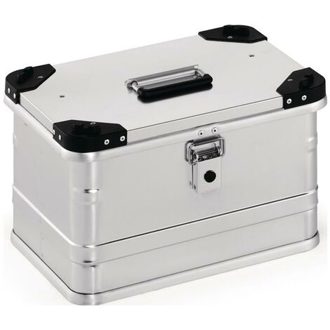 Aluminiumbox L432xB335xH277mm 29 l mit Klappverschluss und Stapelecken