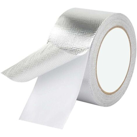Aluminiumfolienband, 50 mm x 20 m, selbstklebendes Aluminiumfolienband, für Reparaturen, Rohre, 1 Rolle