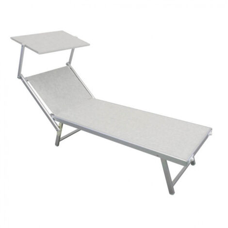 Aluminiumgarten Sonnen- und Textilene mit Ibiza -Dach - Grey