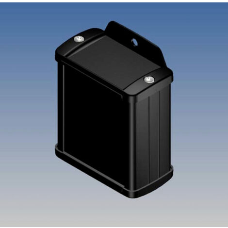 Aluminiumgehäuse - Farbe schwarz - 70 x 59,9 x 30,9 mm - mit Flansch