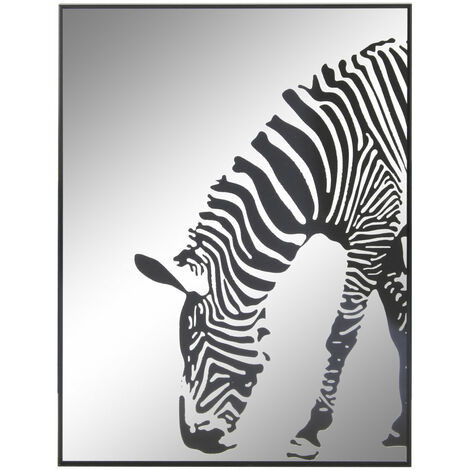 Aluminiumglasspiegel 60x3.5x80 Aluminiumglasabdruck Zebrabra -Material Spiegel Spiegel Spiegel Details