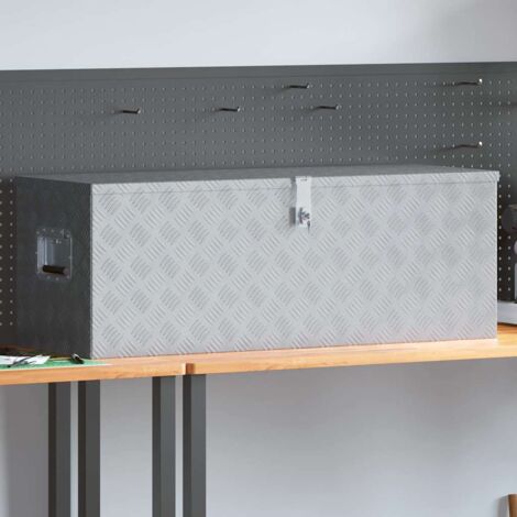 Aluminiumkiste 110,5×38,5×40 cm Silbern