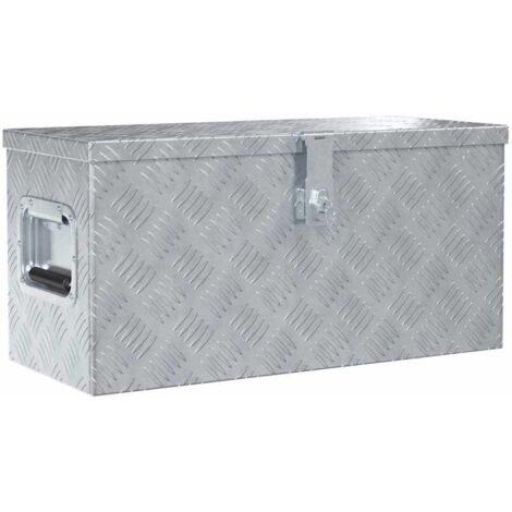 Aluminiumkiste 61,5 x 26,5 x 30 cm Silbern