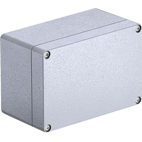 Aluminiumleergehäuse silbergrau - 125 x 80 x 57 mm
