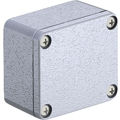 Aluminiumleergehäuse silbergrau - 64 x 58 x 36 mm