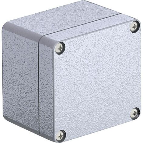 Aluminiumleergehäuse silbergrau - 80 x 75 x 57 mm