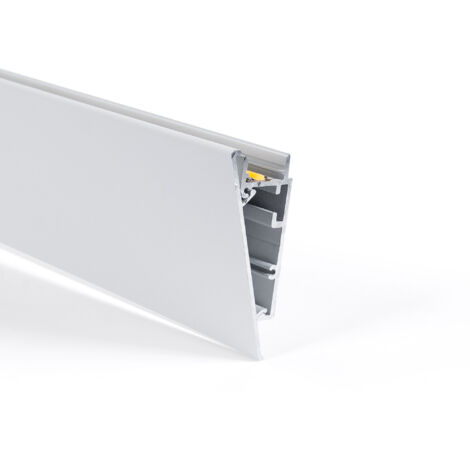 Aluminiumprofil für LED-Streifen 23,5x57,8mm (2m) Farbe Weiß - Weiß