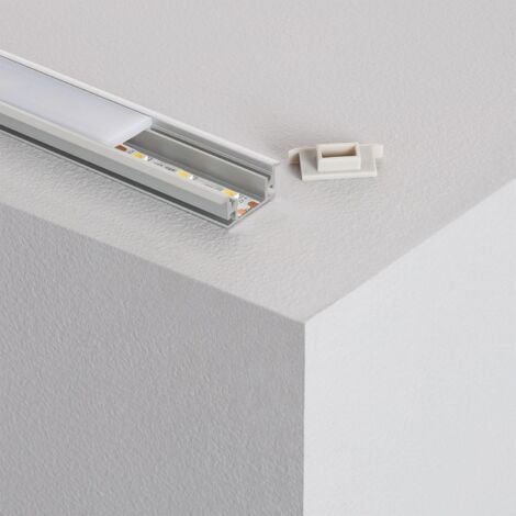 LEDKIA Aluminiumprofil-Set für Böden 1m für LED-Streifen 2 m