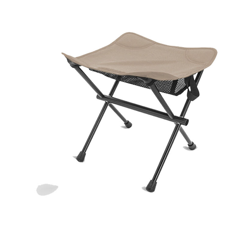 Aluminum Alloy Folding Stool, Portable Outdoor Stool Camping Supplies - 1pcs - Dark Khaki Color