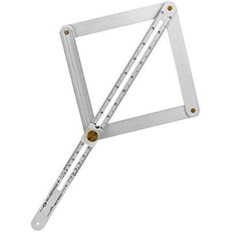 Aluminum Alloy Multi Angle Measuring Ruler Protractor for Woodworking DIY Carpenters Measuring Tool