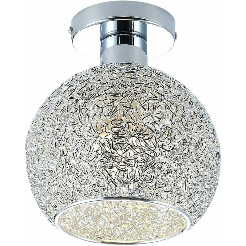 Hoopzi - Aluminum ceiling lamp Mini ceiling lamp for cloakroom, hallway and living room (Diameter of ceiling lamp: 15cm)