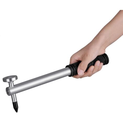 Aluminum dent puller hammer with screw-on plastic tip - Hand tools for repairing hail damage