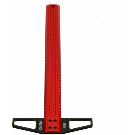 DEWDAT Aluminum Scriber Woodworking Ruler T-type Line Square Scribe Carpentry Marking 600mm