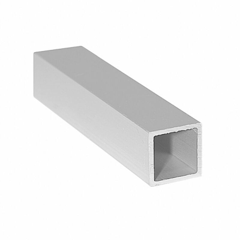 Aluminum Square Profile Rectangular Tube - Size 25mm x 2m