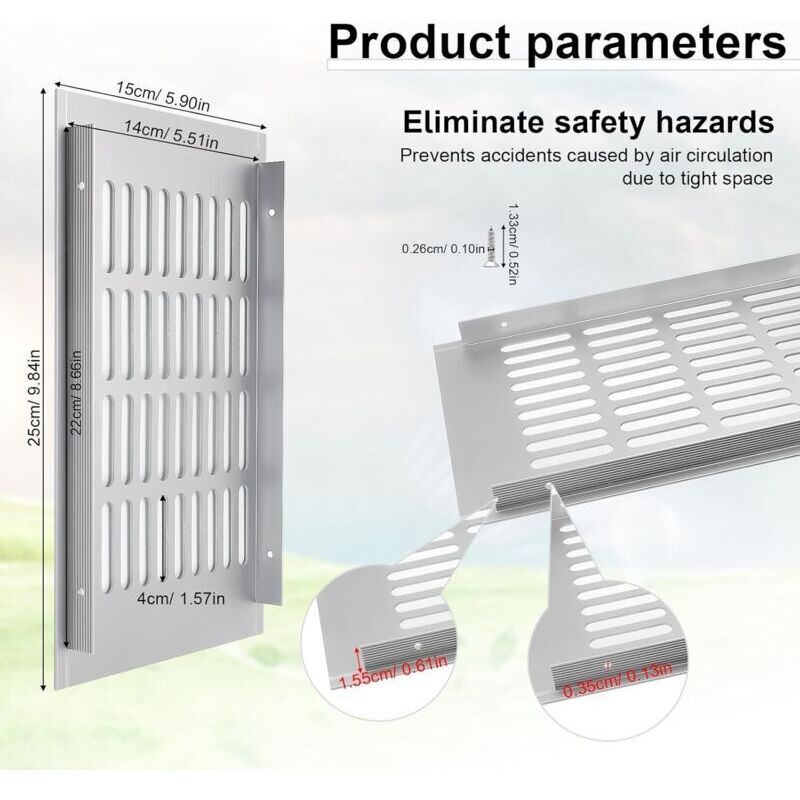 Image of Aluminum ventilation grille - 250 x&hellip;