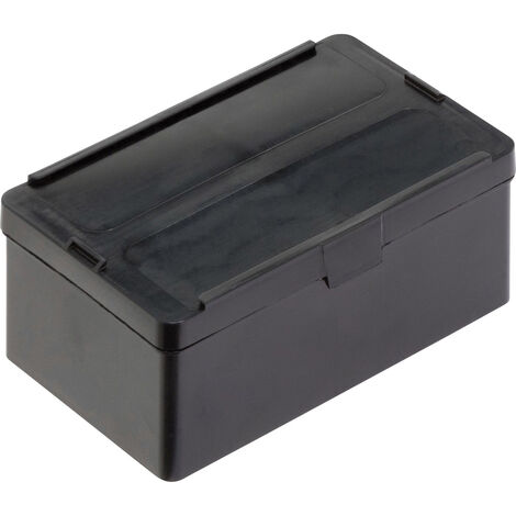 Alutec 1308.050 ESD Scharnierdose   (B x H x T) 136 x 55 x 87 mm Schwarz 1 St.