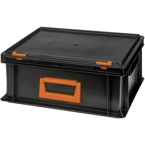 Alutec 139214110188 Bac en plastique Magnus PC 14 (l x H x P) 400 x 183 x 300 mm noir, orange 1 pc(s) X811351