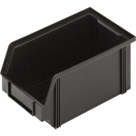 Alutec 1394004197 ESD Sichtlagerkasten CB4MC  (B x H x T) 145 x 125 x 235 mm Schwarz 1 St.