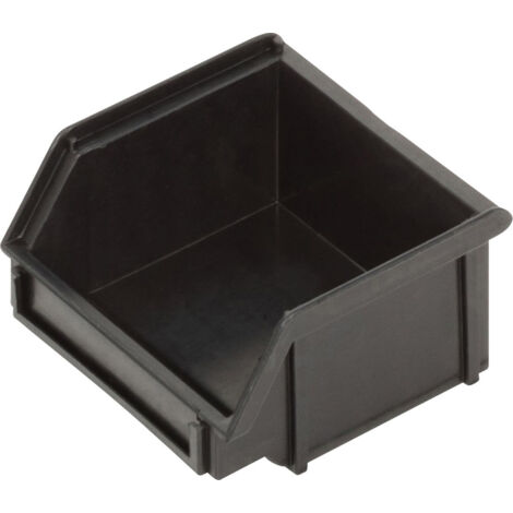 Alutec 1394006197 ESD Sichtlagerkasten CB6MC (B x H x T) 100 x 50 x 95 mm Schwarz 1 St.