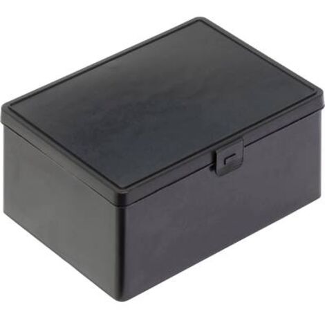 Alutec 1814.080 antistatique (ESD) Bac à charnière ESD (l x H x P) 180 x 80 x 140 mm noir 1 pc(s)