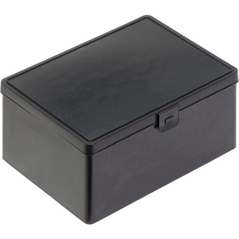 Alutec 1814.080 ESD Scharnierdose   (B x H x T) 180 x 80 x 140 mm Schwarz 1 St.