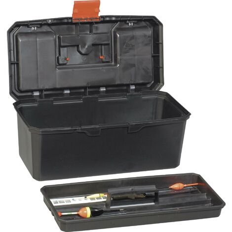 Alutec 56260 Boîte à outils vide plastique noir, orange C57687