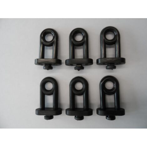 Alutec 6 Ringhaken klein schwarz Aufbewahrung Halter
