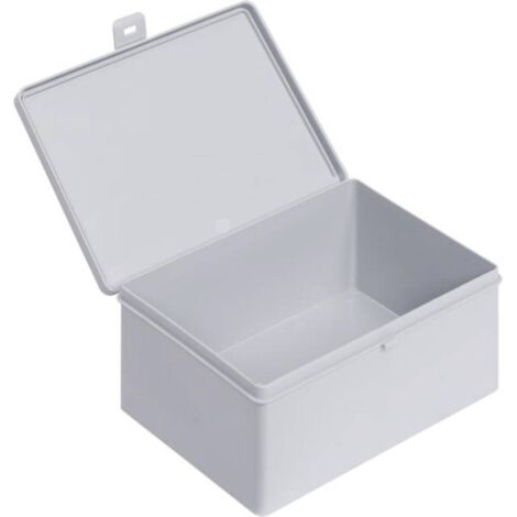 Alutec 66019 Bac à charnière ESD (L x l x H) 180 x 140 x 80 mm gris 1 pc(s)